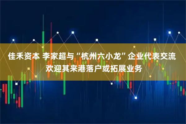 佳禾资本 李家超与“杭州六小龙”企业代表交流  欢迎其来港落户或拓展业务