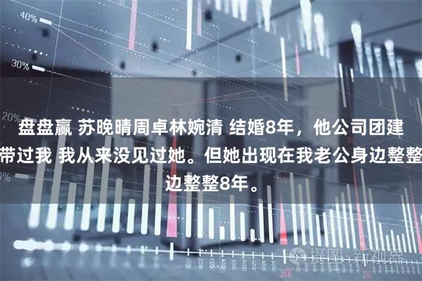 盘盘赢 苏晚晴周卓林婉清 结婚8年，他公司团建从没带过我 我从来没见过她。但她出现在我老公身边整整8年。
